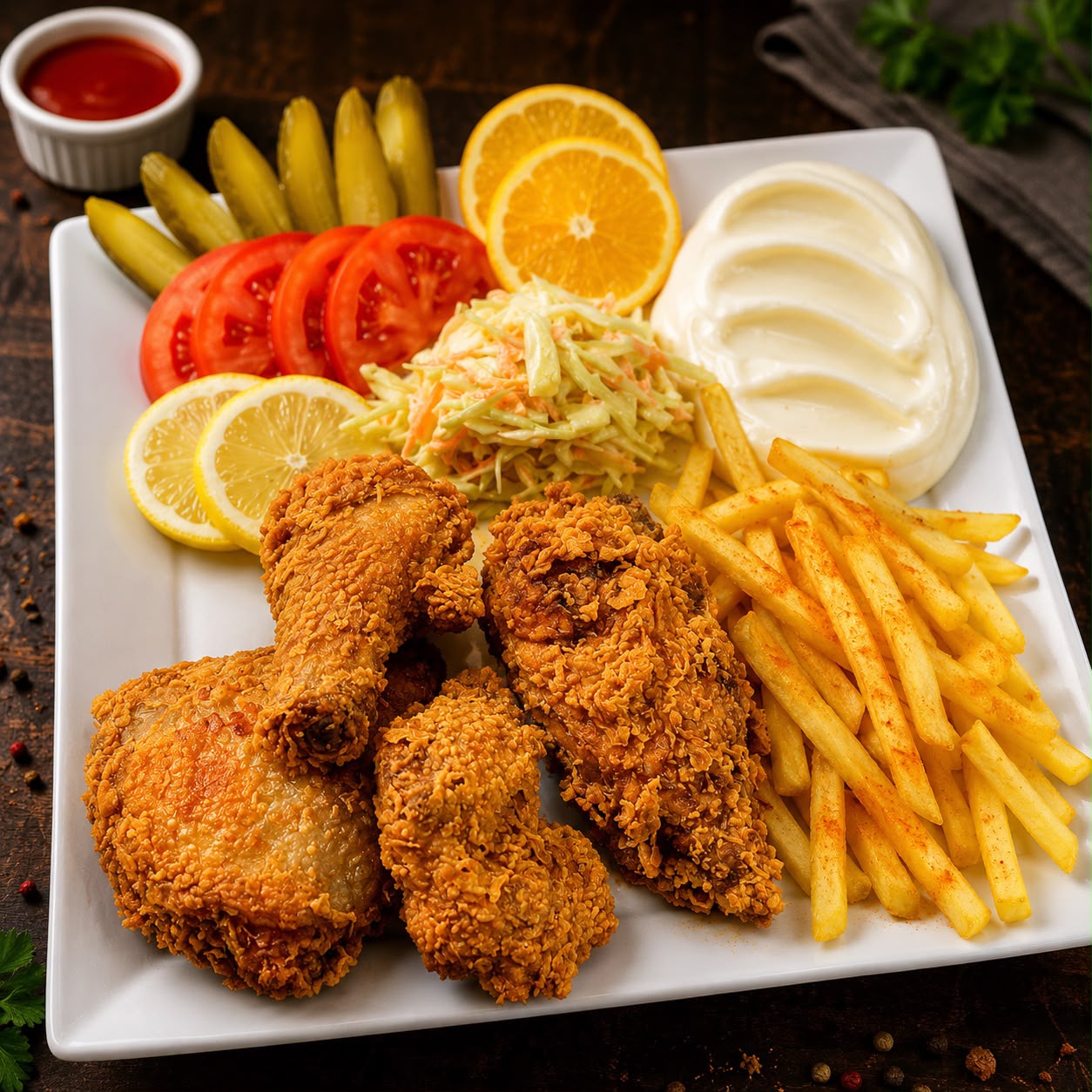 Chicken Broasted Halb
