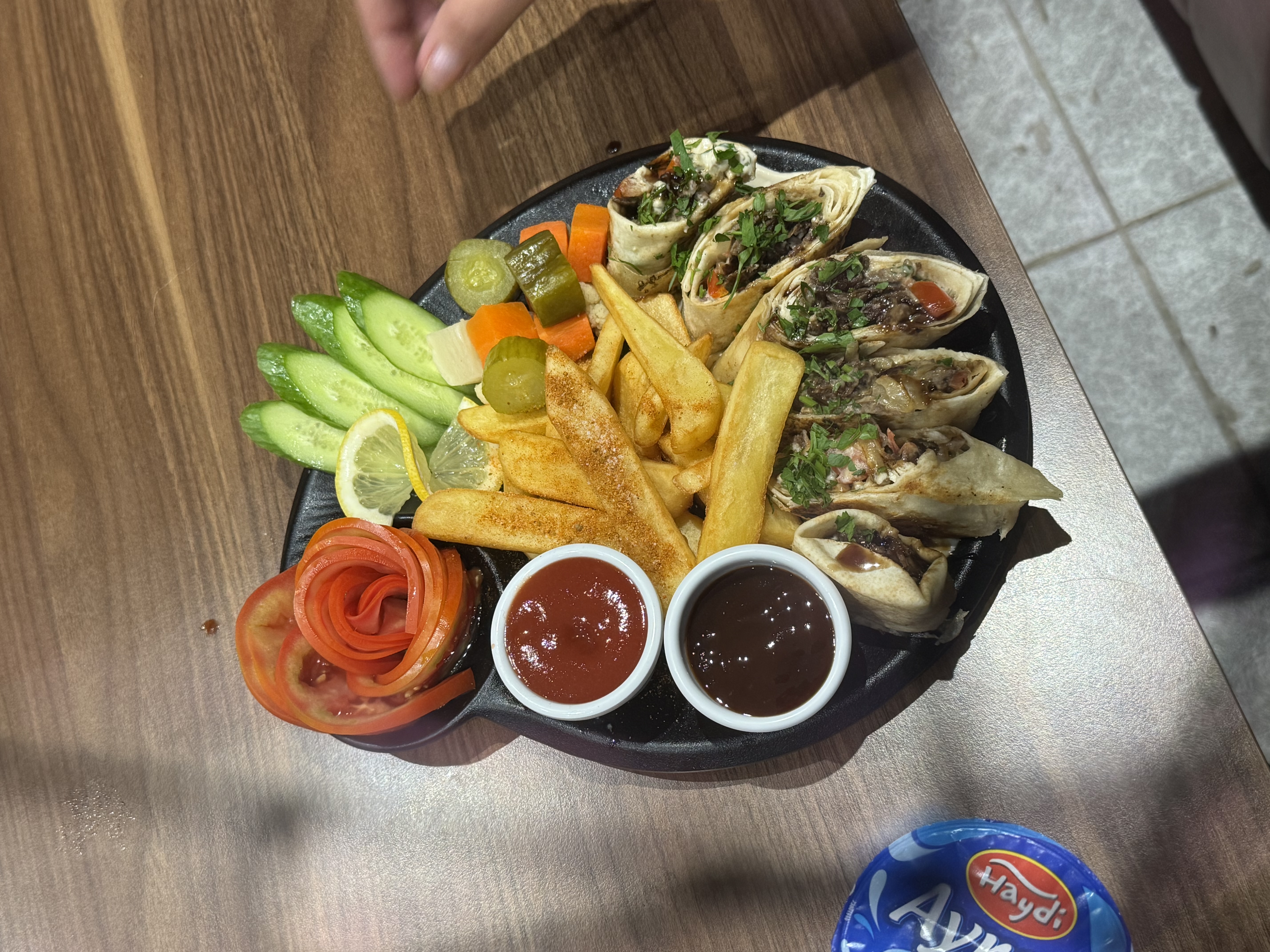 Arabische Kalbfleisch-Schawarma