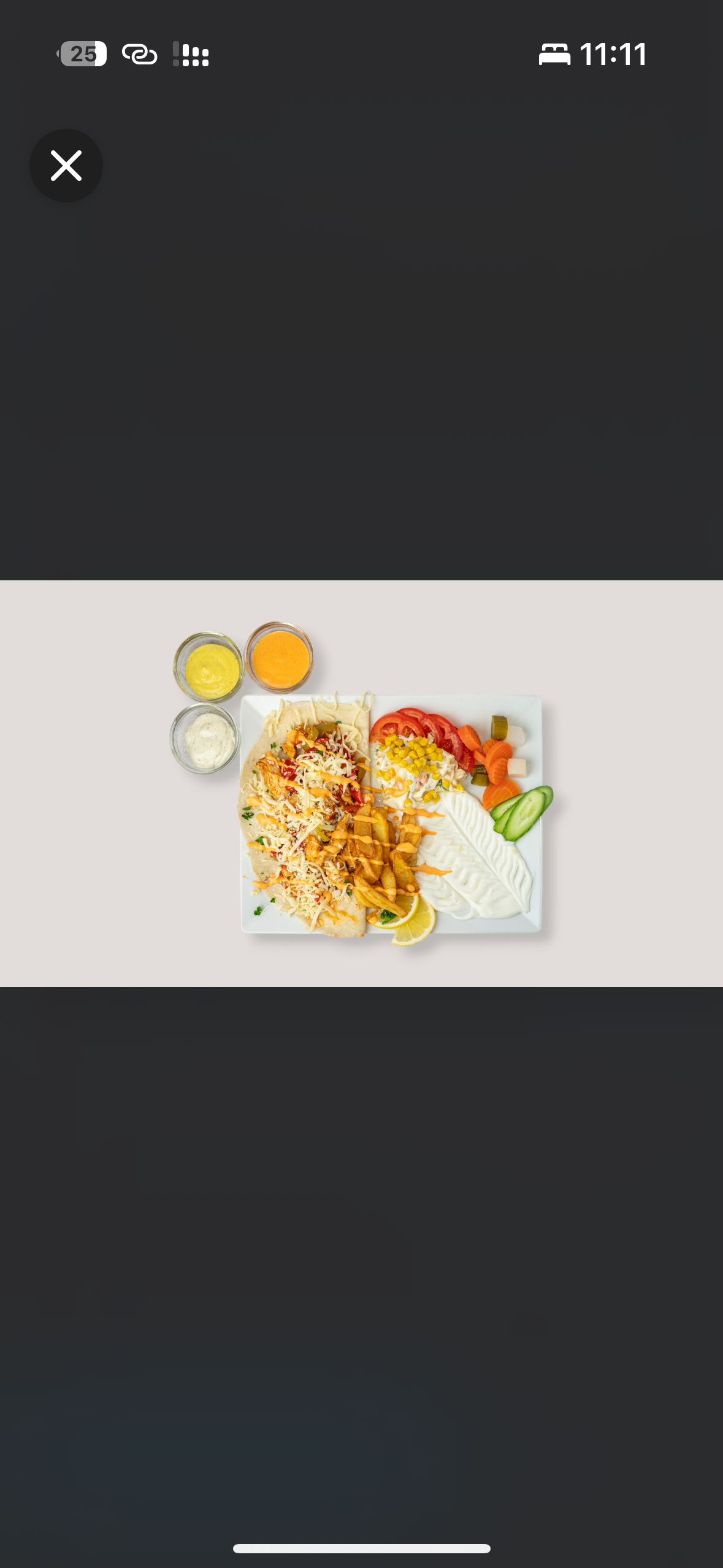 Fajita Menu